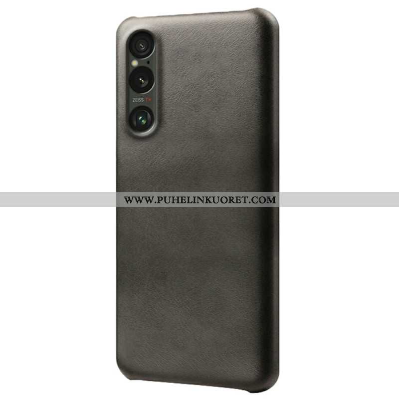 Kuori Sony Xperia 1 Vii Nahka Efekti Suojakuori