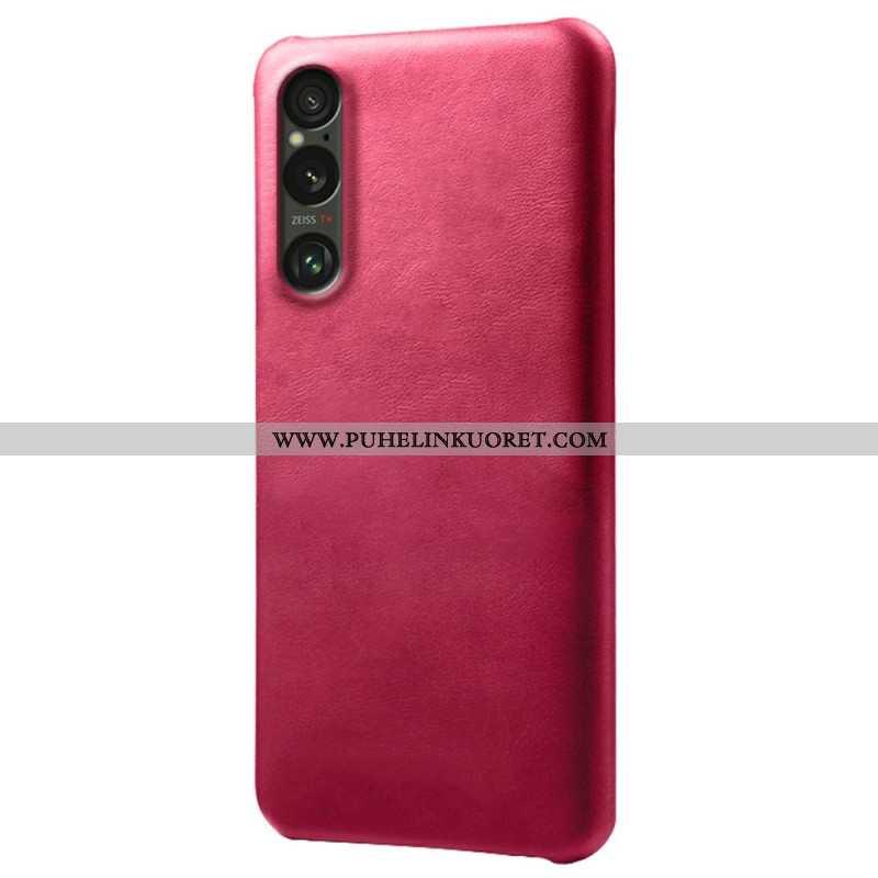 Kuori Sony Xperia 1 Vii Nahka Efekti Suojakuori