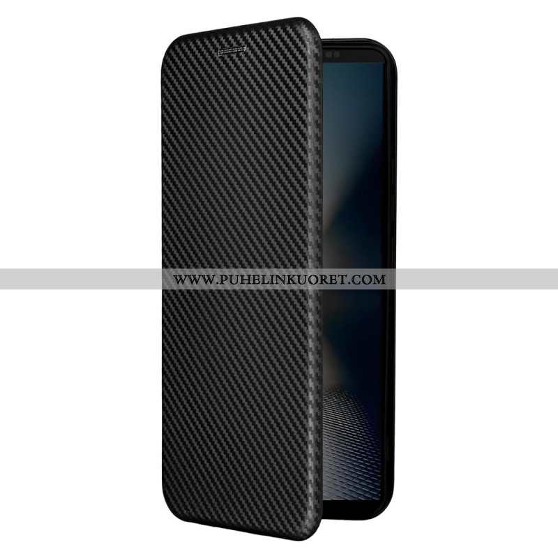 Nahkakotelo Sony Xperia 1 Vii Hiilikuitu