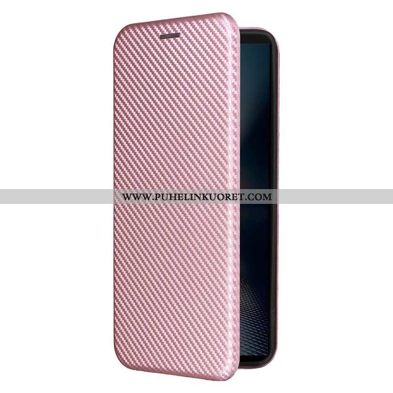 Nahkakotelo Sony Xperia 1 Vii Hiilikuitu