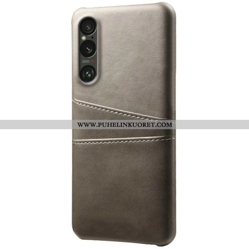 Case Sony Xperia 1 Vii Puhelinkuoret Nahkaefektikorttikotelo