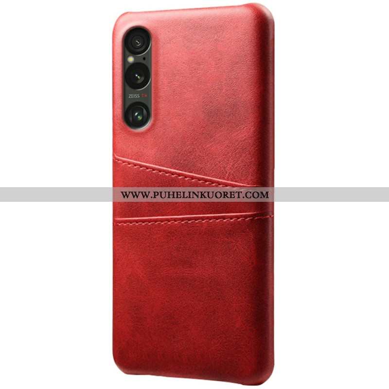 Case Sony Xperia 1 Vii Puhelinkuoret Nahkaefektikorttikotelo