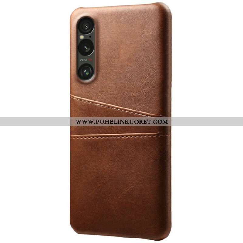 Case Sony Xperia 1 Vii Puhelinkuoret Nahkaefektikorttikotelo