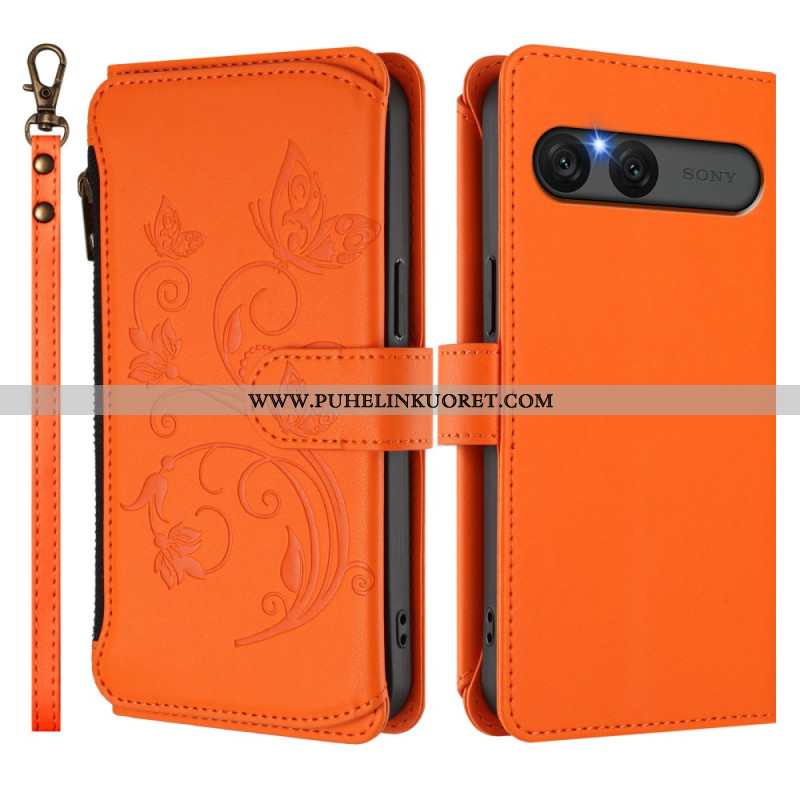 Kotelot Sony Xperia 10 Vii Puhelinkuoret Kukallinen Rfid-lompakko