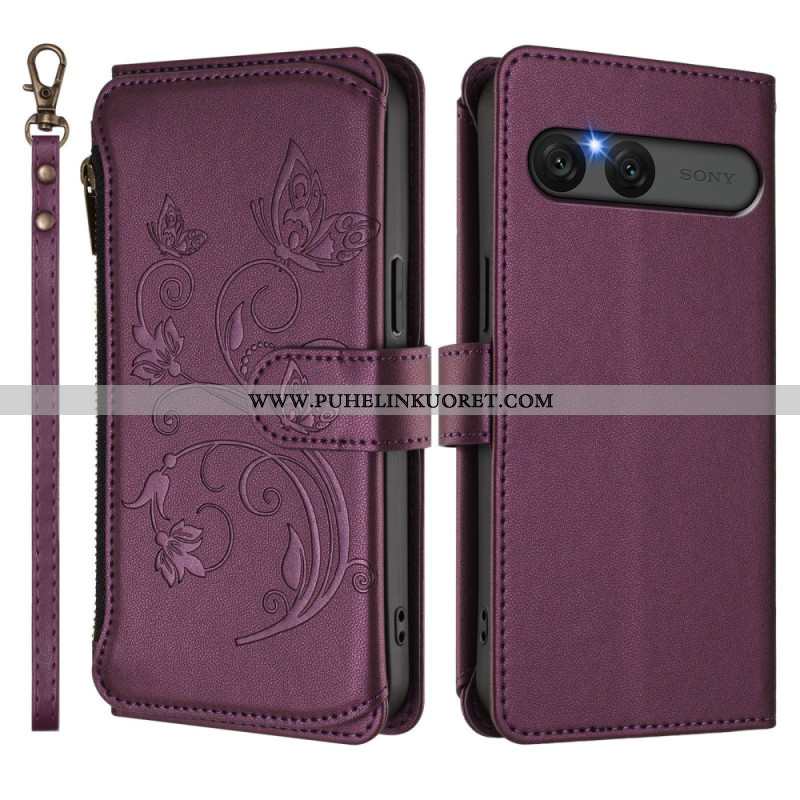 Kotelot Sony Xperia 10 Vii Puhelinkuoret Kukallinen Rfid-lompakko