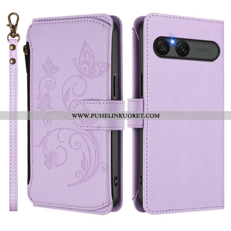 Kotelot Sony Xperia 10 Vii Puhelinkuoret Kukallinen Rfid-lompakko