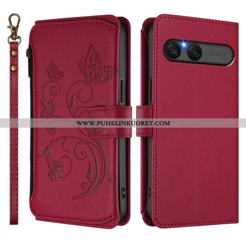 Kotelot Sony Xperia 10 Vii Puhelinkuoret Kukallinen Rfid-lompakko