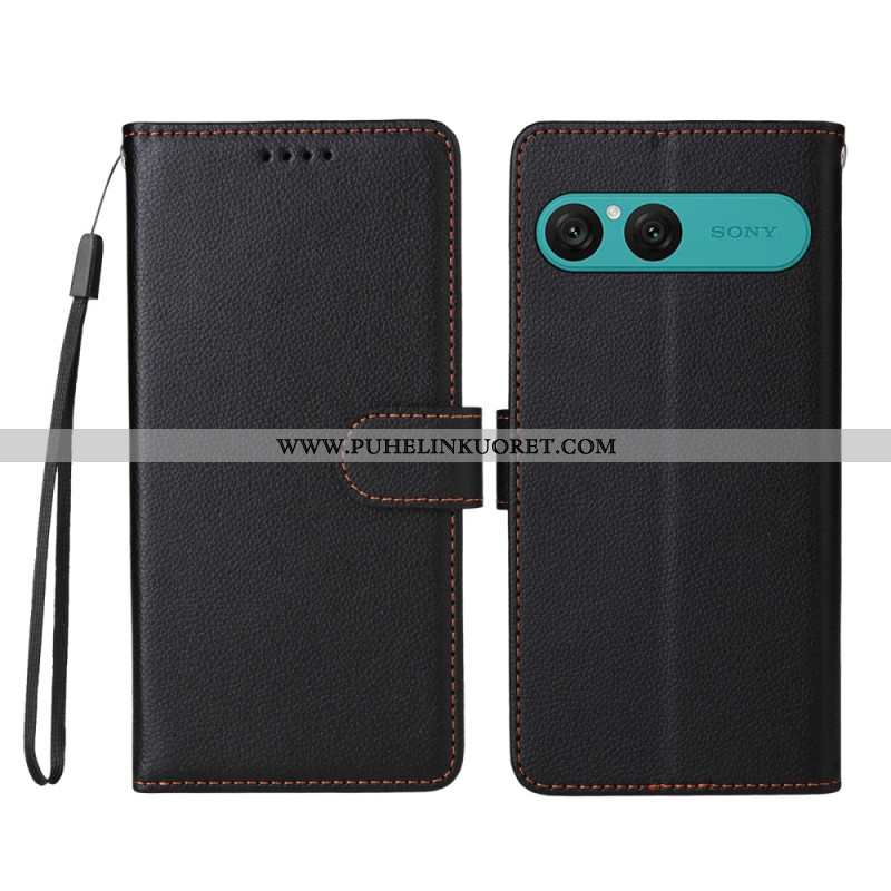 Kotelot Sony Xperia 10 Vii Puhelinkuoret Nahkakuvio Ja Rfid-esto