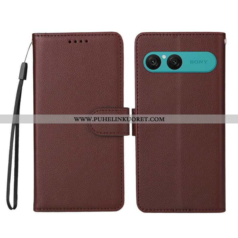 Kotelot Sony Xperia 10 Vii Puhelinkuoret Nahkakuvio Ja Rfid-esto