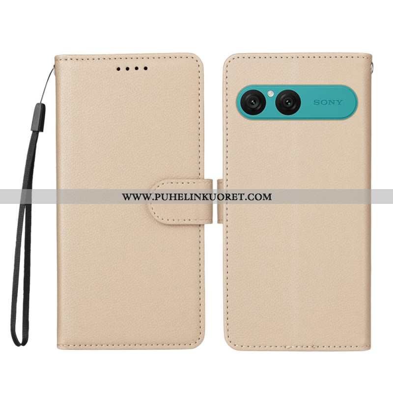 Kotelot Sony Xperia 10 Vii Puhelinkuoret Nahkakuvio Ja Rfid-esto