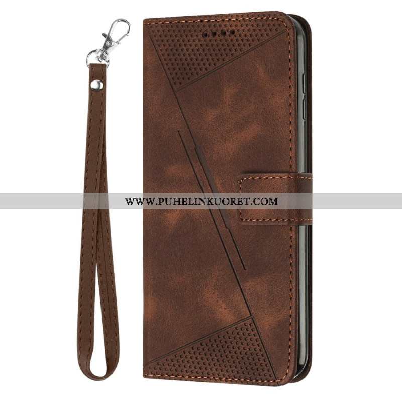 Nahkakotelo Sony Xperia 10 Vii Geometrinen Kuvio