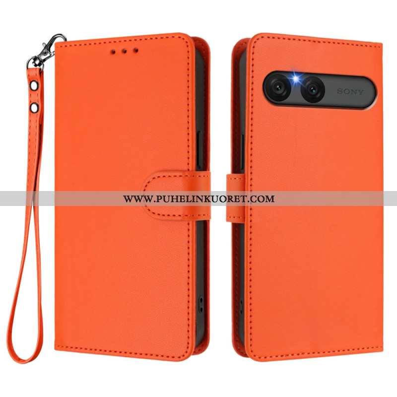 Kotelot Sony Xperia 10 Vii Yksivärinen Keinonahka Suojakuori