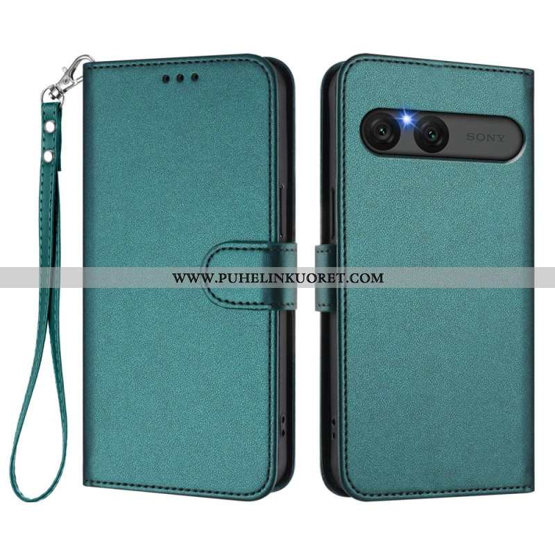 Kotelot Sony Xperia 10 Vii Yksivärinen Keinonahka Suojakuori