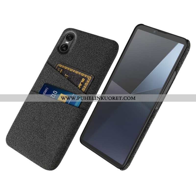 Kuori Sony Xperia 10 Vii Kangasmainen Korttikotelo Suojakuori