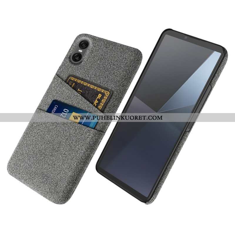 Kuori Sony Xperia 10 Vii Kangasmainen Korttikotelo Suojakuori