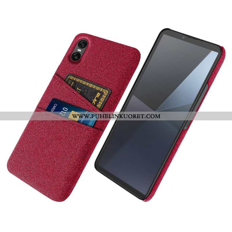 Kuori Sony Xperia 10 Vii Kangasmainen Korttikotelo Suojakuori