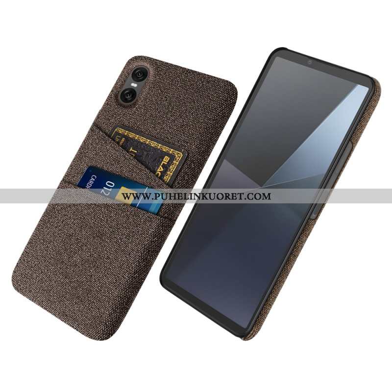 Kuori Sony Xperia 10 Vii Kangasmainen Korttikotelo Suojakuori