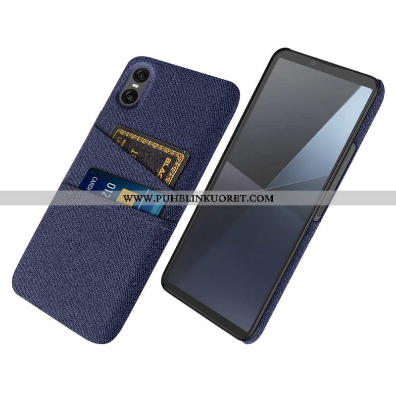 Kuori Sony Xperia 10 Vii Kangasmainen Korttikotelo Suojakuori