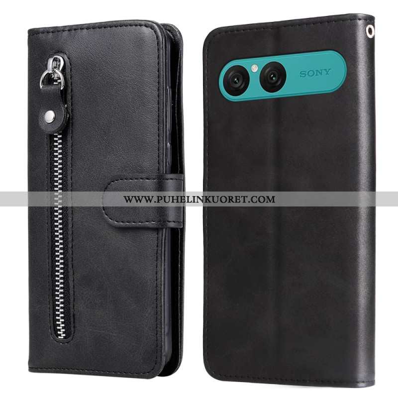 Kotelot Sony Xperia 10 Vii Vetoketjullinen Tasku Suojakuori