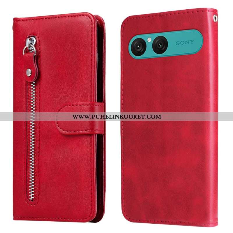 Kotelot Sony Xperia 10 Vii Vetoketjullinen Tasku Suojakuori