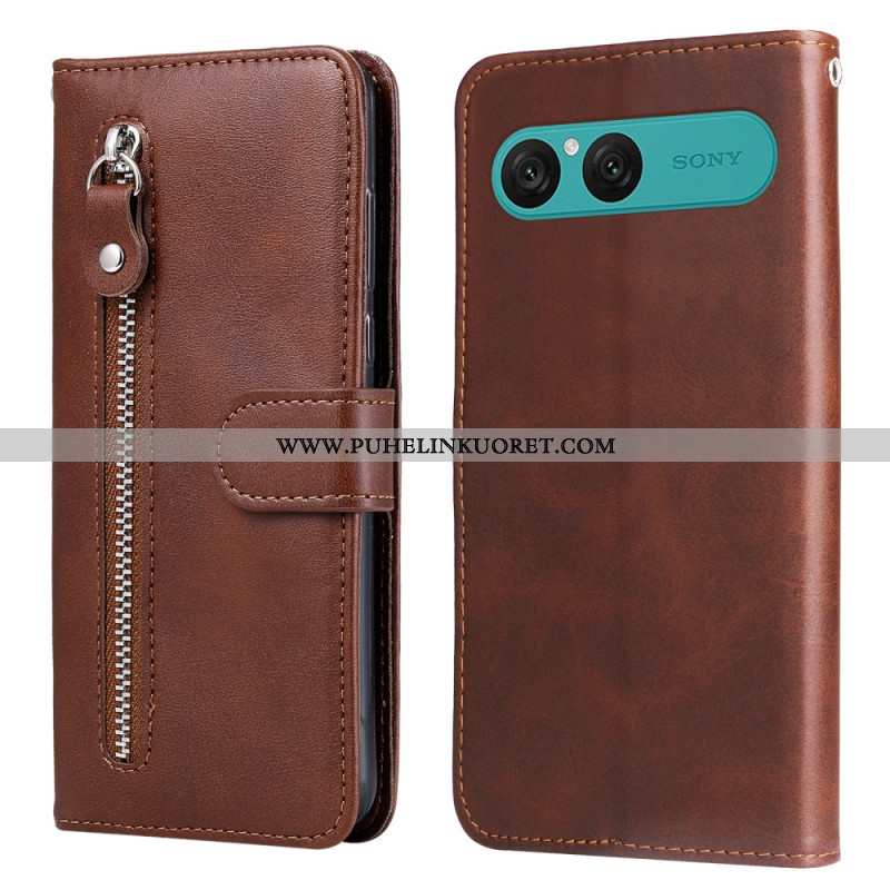 Kotelot Sony Xperia 10 Vii Vetoketjullinen Tasku Suojakuori