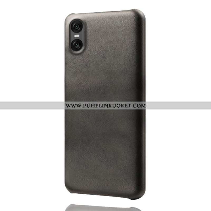 Kuori Sony Xperia 10 Vii Nahkamainen Suojakuori