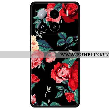 Case Xiaomi 15 Pro Puhelinkuoret Punainen Kukkakuvio