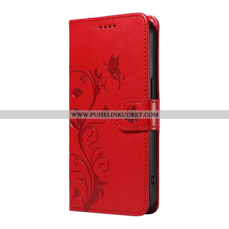 Kotelot Xiaomi 15 Pro Kukka- Ja Perhoskuvio