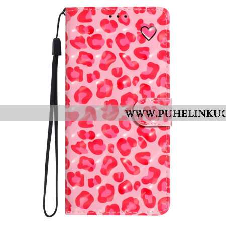 Kuoret Xiaomi 15 Pro 3d-pinkki Leopardikuvio