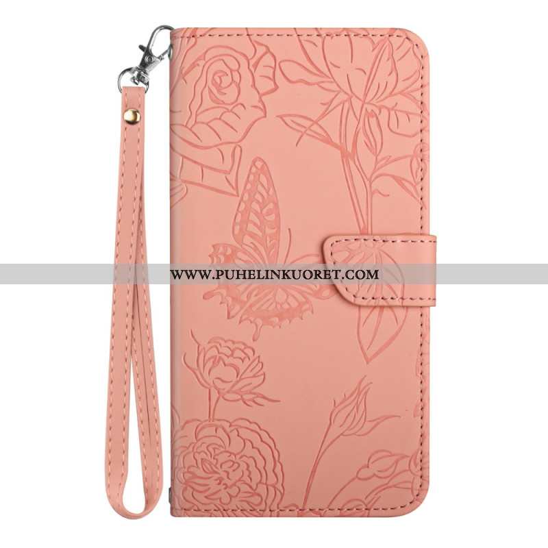 Kotelot Xiaomi 15 Pro Perhoskuvioinen Hihna