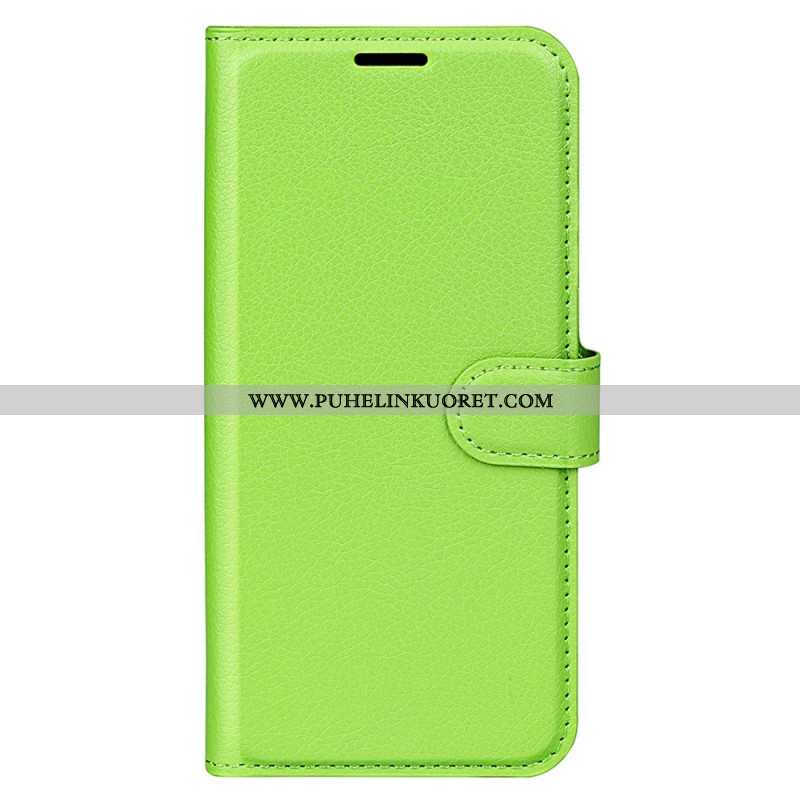 Kotelot Xiaomi 15 Pro Klassinen Litsi-keinonahkanauha