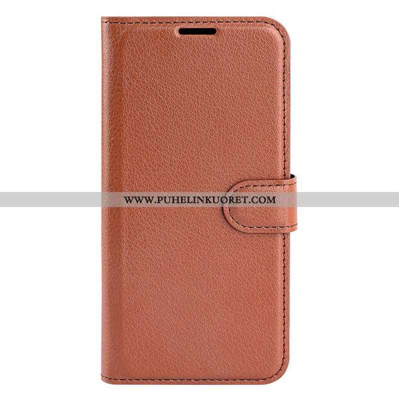 Kotelot Xiaomi 15 Pro Klassinen Litsi-keinonahkanauha