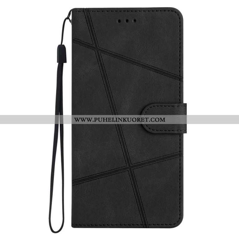 Kotelot Xiaomi 15 Pro Viivoja Ja Raitoja Hihnalla Suojakuori