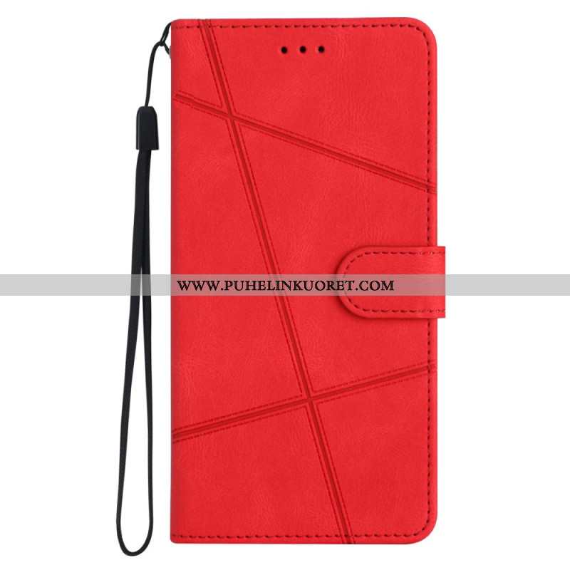 Kotelot Xiaomi 15 Pro Viivoja Ja Raitoja Hihnalla Suojakuori