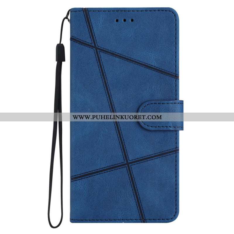 Kotelot Xiaomi 15 Pro Viivoja Ja Raitoja Hihnalla Suojakuori