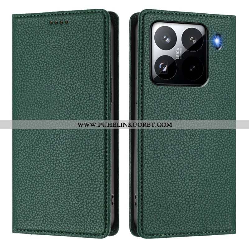 Nahkakotelo Xiaomi 15 Pro Rfid-suojattu Tekonahka