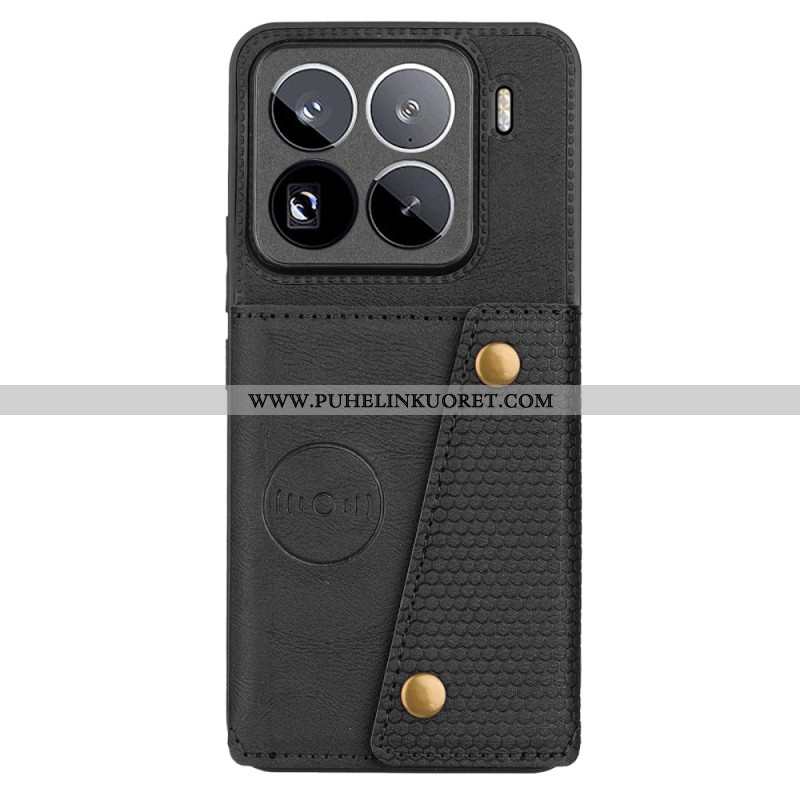 Kuori Xiaomi 15 Pro Nahkaefektikorttikotelo