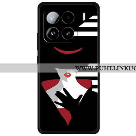 Kuori Xiaomi 15 Pro Mustahattuinen Nainen Suojakuori