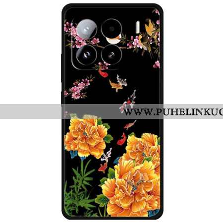 Kuori Xiaomi 15 Pro Kukkia Ja Kaloja