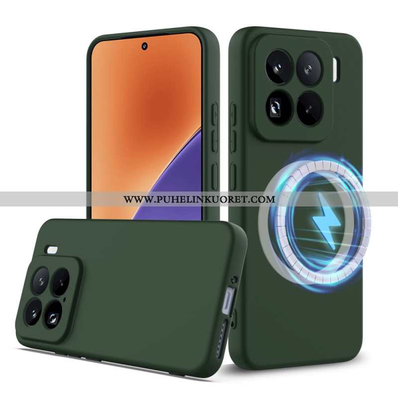 Kuori Xiaomi 15 Pro Magsafe-yhteensopiva Nestesilikoni Hihnalla