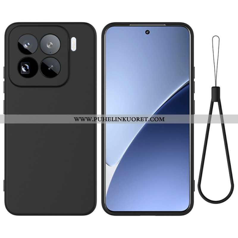 Kuori Xiaomi 15 Pro Nestemäisestä Silikonista Valmistettu Avainnauha