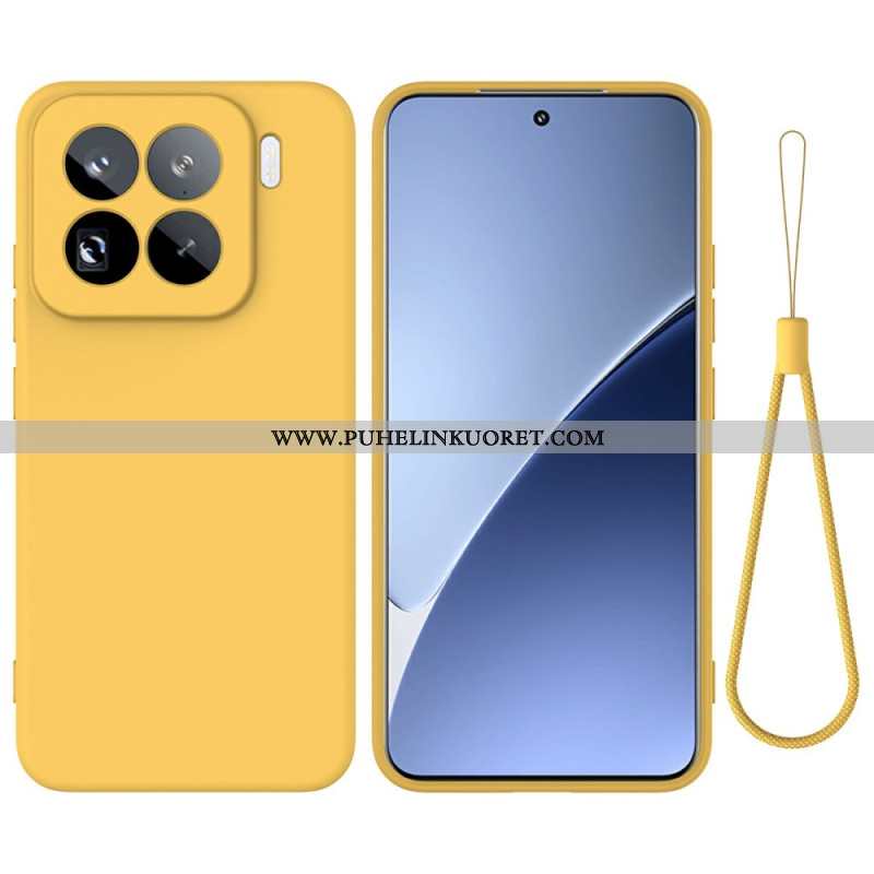 Kuori Xiaomi 15 Pro Nestemäisestä Silikonista Valmistettu Avainnauha