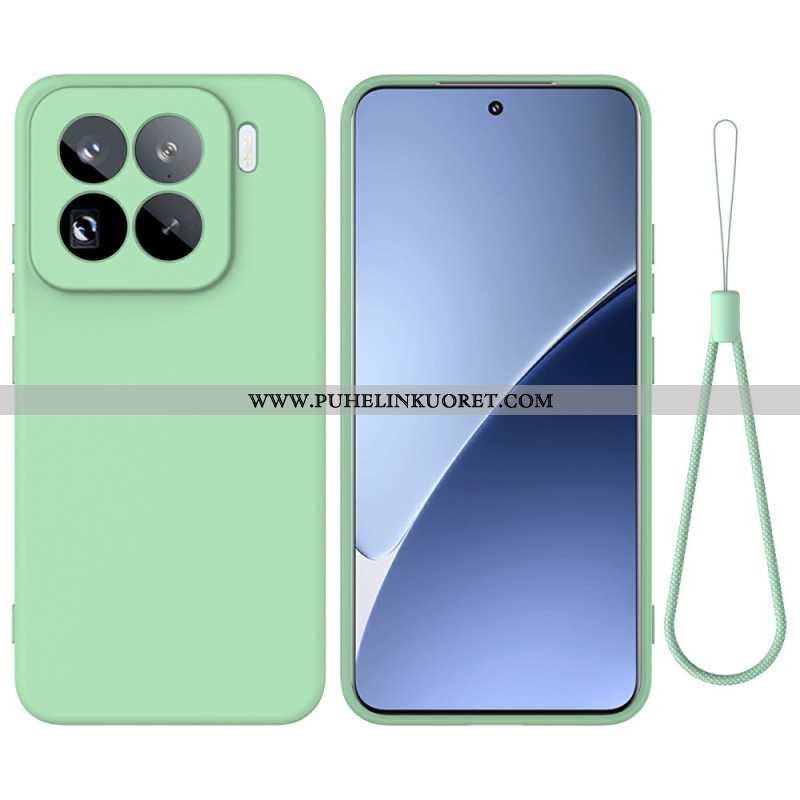 Kuori Xiaomi 15 Pro Nestemäisestä Silikonista Valmistettu Avainnauha