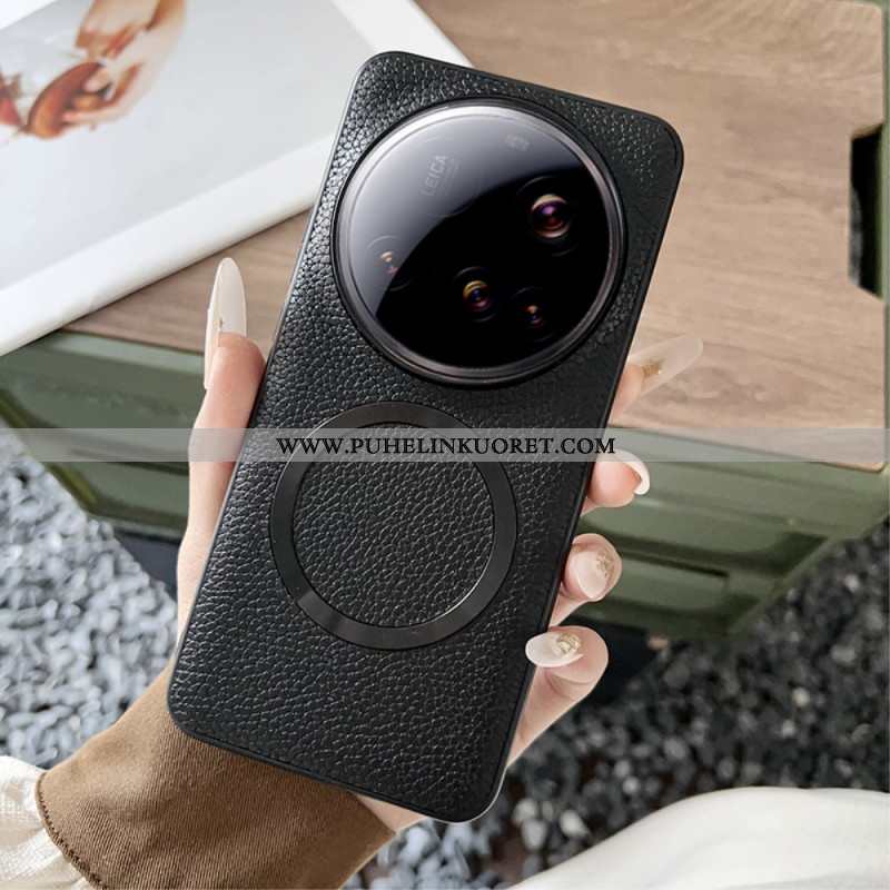 Kuori Xiaomi 15 Ultra Magsafe-litsikuviointinahkakuviointi