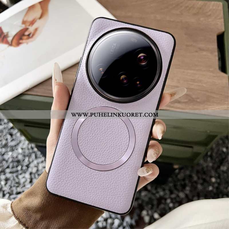 Kuori Xiaomi 15 Ultra Magsafe-litsikuviointinahkakuviointi