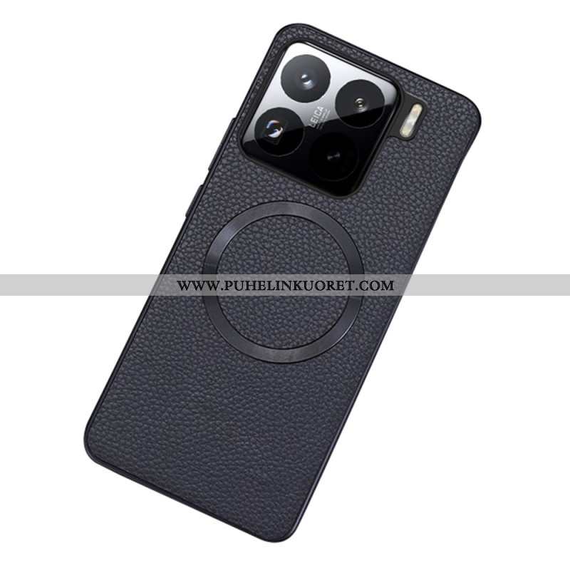 Kuori Xiaomi 15 Magsafe-yhteensopiva Teksturoidtu Tekonahka