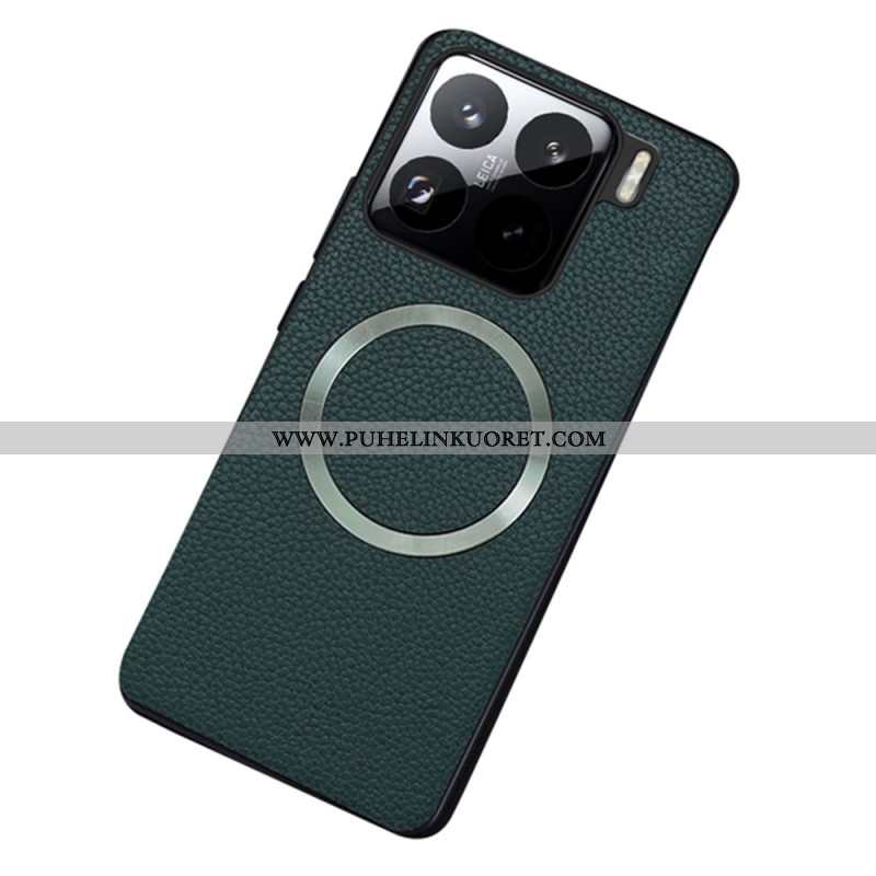 Kuori Xiaomi 15 Magsafe-yhteensopiva Teksturoidtu Tekonahka