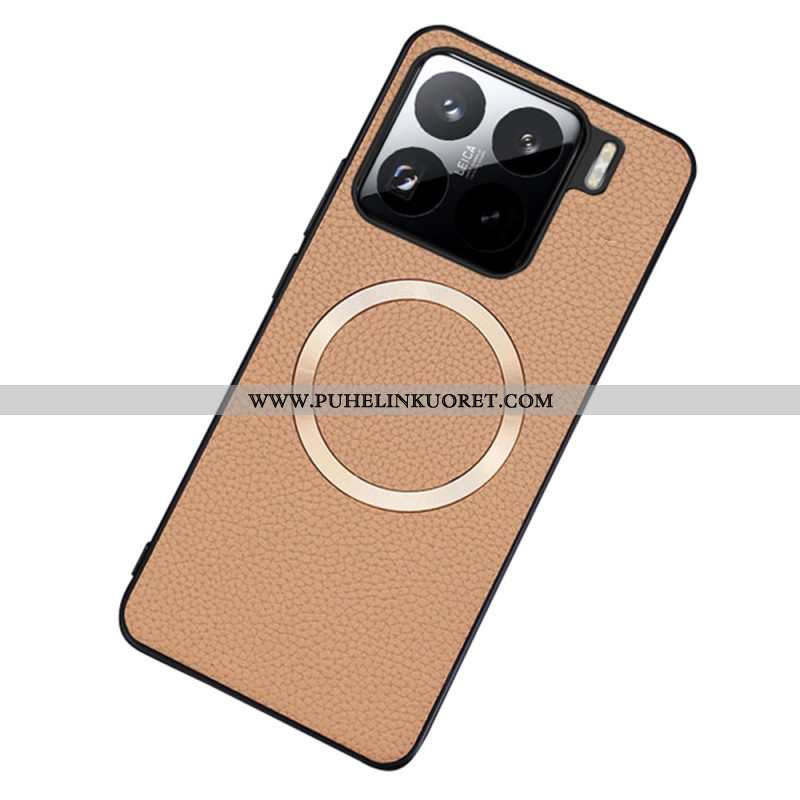Kuori Xiaomi 15 Magsafe-yhteensopiva Teksturoidtu Tekonahka