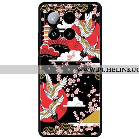 Kuori Xiaomi 15 Neljä Kurkea Lennossa Suojakuori