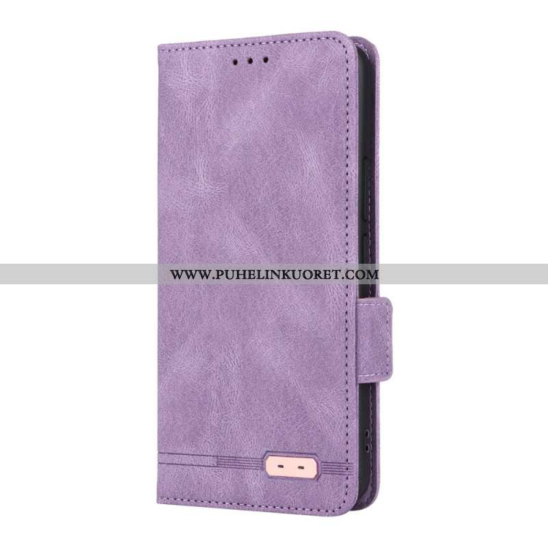 Nahkakotelo Xiaomi 15 Lompakko Metallisella Koristeella